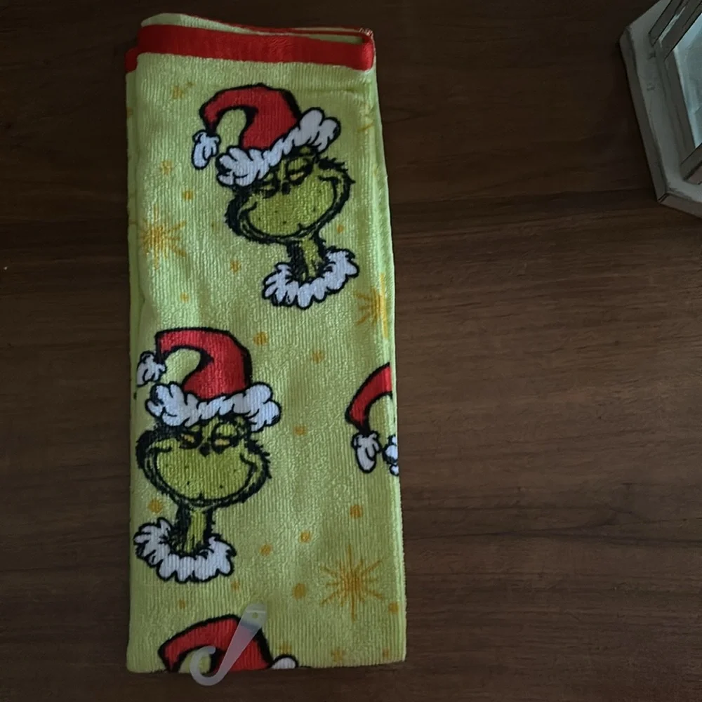 Grinch kitchen towel